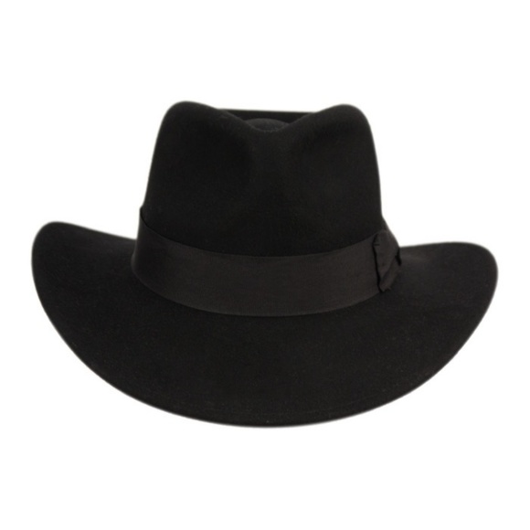 Unisex Brown Wool Indiana Jones Fedora Hat - Picture 3 of 4